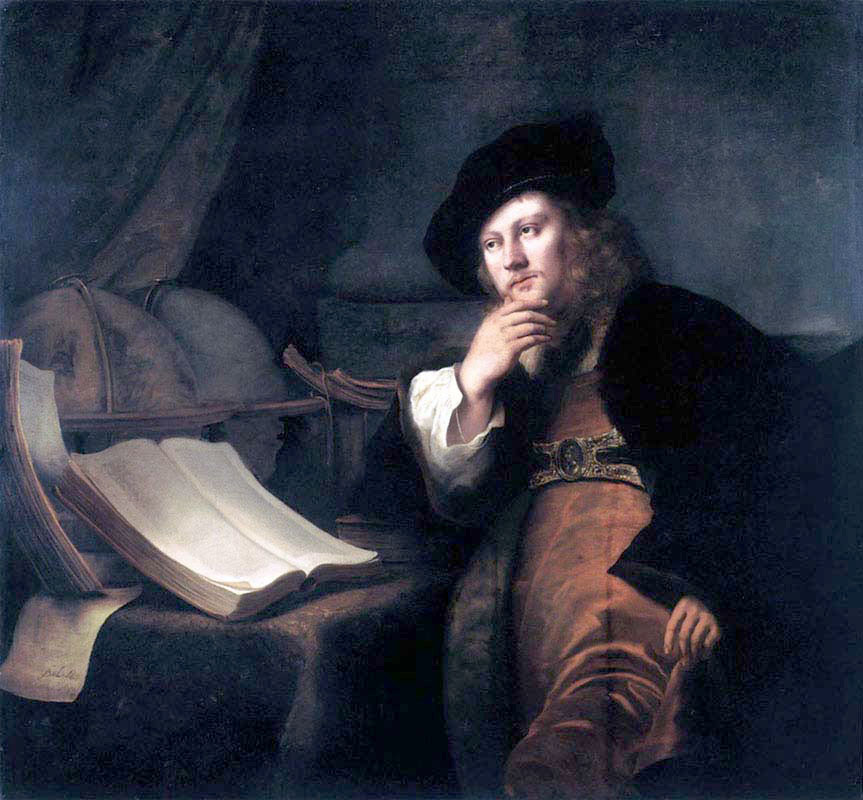 A Scholar at His Desk
